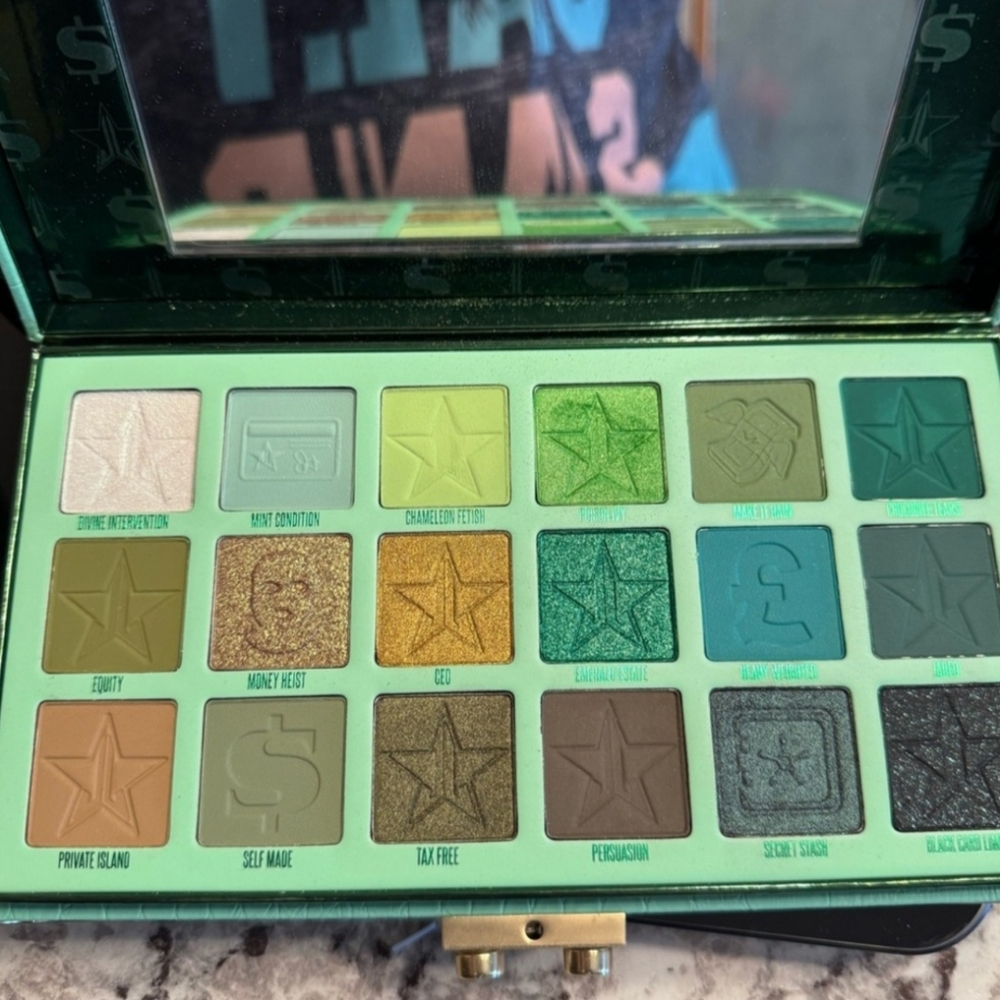 Jeffree Star Blood Money Eyeshadow Palette - Green and Gold - Picture 2 of 2